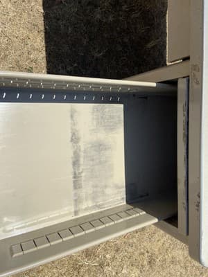 McDowell And Craig Vintage Mid Century Modern Metal Tanker Desk - Thumbnail 13