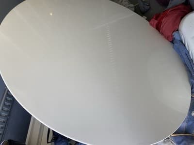 Eero Saarinen Knoll Tulip Style Round Table 60” Laminate Top – Unmarked Damaged - Thumbnail 6