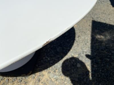Eero Saarinen Knoll Tulip Style Round Table 60” Laminate Top – Unmarked Damaged - Thumbnail 3