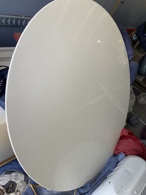 Eero Saarinen Knoll Tulip Style Round Table 60” Laminate Top – Unmarked Damaged - Thumbnail 8