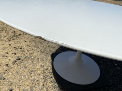 Eero Saarinen Knoll Tulip Style Round Table 60” Laminate Top – Unmarked Damaged - Thumbnail 15