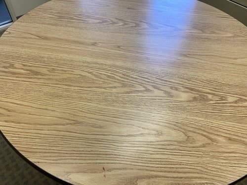 Vintage Mid Century Modern Herman Miller Eames Style Table , Laminate Top Metal - Thumbnail 6