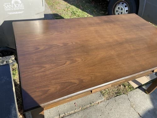 Vintage Wooden Desk Table - Thumbnail 7