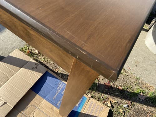 Vintage Wooden Desk Table - Thumbnail 10