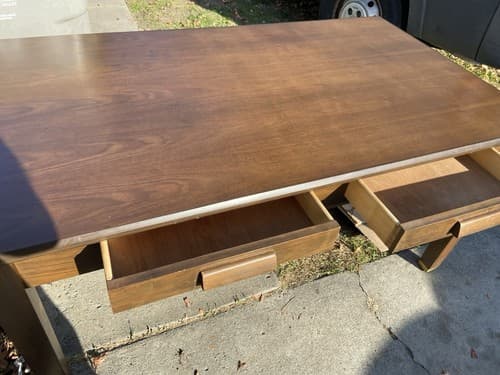 Vintage Wooden Desk Table - Thumbnail 16