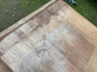 Vintage Mid Century Modern Walnut Corner Desk Top Needs Refinishing - Thumbnail 8