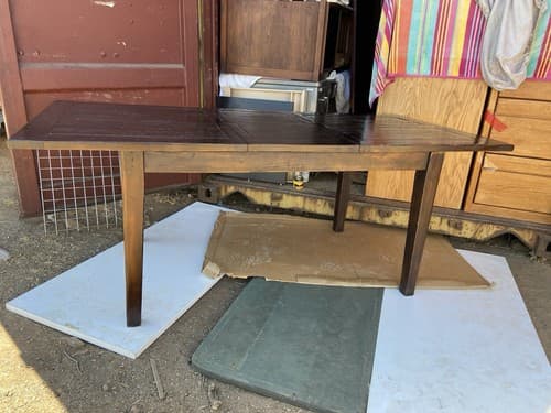 RH Restoration Hardware Reclaimed Wood Farmhouse Kitchen Table - Image 1