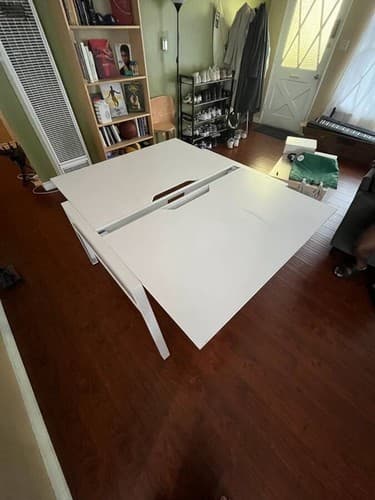 Steelcase Turnstone Bivi  For 2 White 60” - Thumbnail 2