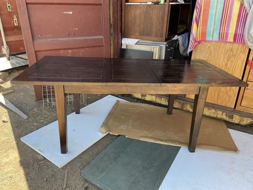 RH Restoration Hardware Reclaimed Wood Farmhouse Kitchen Table - Thumbnail 4