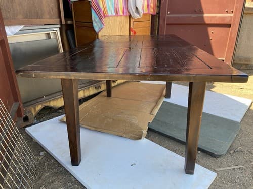 RH Restoration Hardware Reclaimed Wood Farmhouse Kitchen Table - Thumbnail 9