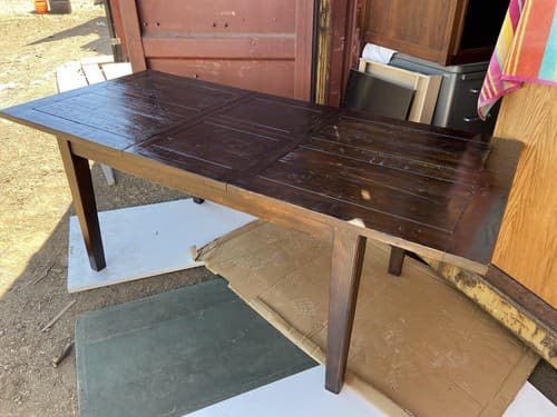 RH Restoration Hardware Reclaimed Wood Farmhouse Kitchen Table - Thumbnail 17