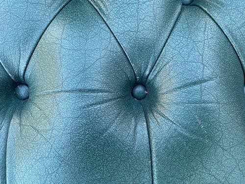 Claw And Ball Feet Queen Anne Style Mahogany  Faux Leather Wingback Chair - Thumbnail 13