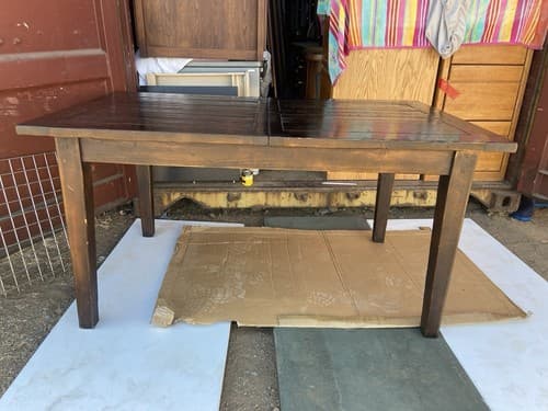 RH Restoration Hardware Reclaimed Wood Farmhouse Kitchen Table - Thumbnail 14