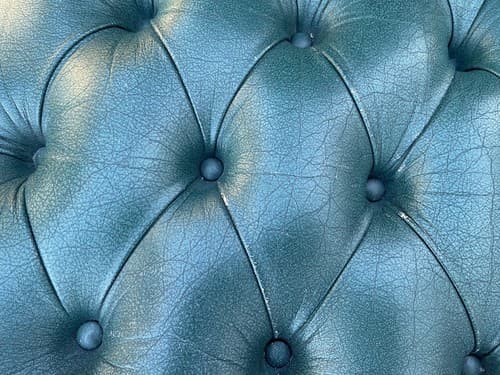 Claw And Ball Feet Queen Anne Style Mahogany  Faux Leather Wingback Chair - Thumbnail 10