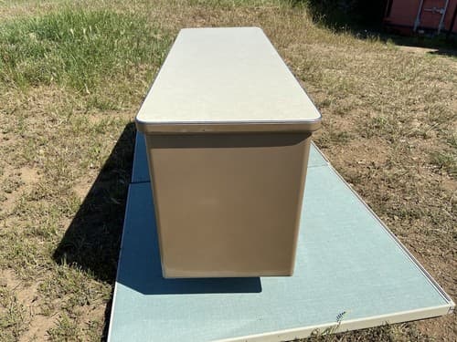 Vintage Industrial,Metal Tanker Credenza Mid-Century Modern Book Shelf Sideboard - Thumbnail 3