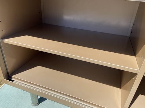 Vintage Industrial,Metal Tanker Credenza Mid-Century Modern Book Shelf Sideboard - Thumbnail 11