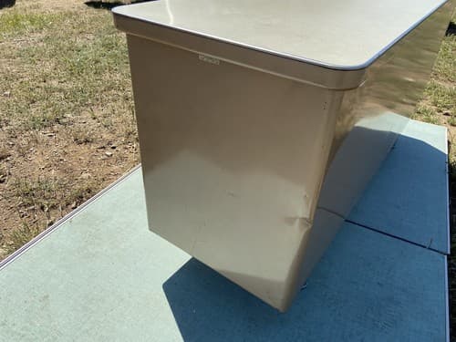 Vintage Industrial,Metal Tanker Credenza Mid-Century Modern Book Shelf Sideboard - Thumbnail 10