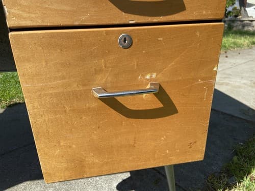 Raymond Loewy Brunswick Desk Rare Mid Century Modern Design MCM Vintage Antique - Thumbnail 2