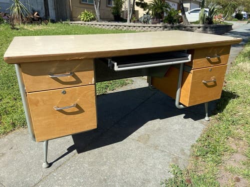Raymond Loewy Brunswick Desk Rare Mid Century Modern Design MCM Vintage Antique - Thumbnail 5