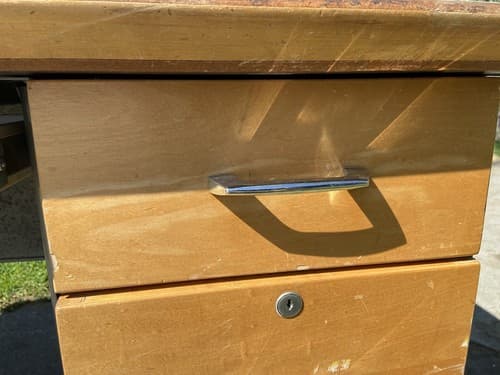 Raymond Loewy Brunswick Desk Rare Mid Century Modern Design MCM Vintage Antique - Thumbnail 4