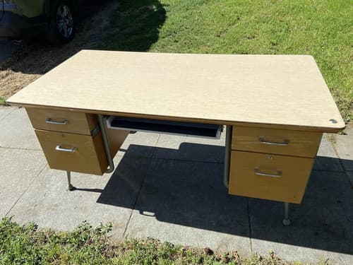 Raymond Loewy Brunswick Desk Rare Mid Century Modern Design MCM Vintage Antique - Thumbnail 8