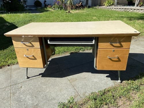 Raymond Loewy Brunswick Desk Rare Mid Century Modern Design MCM Vintage Antique - Thumbnail 9