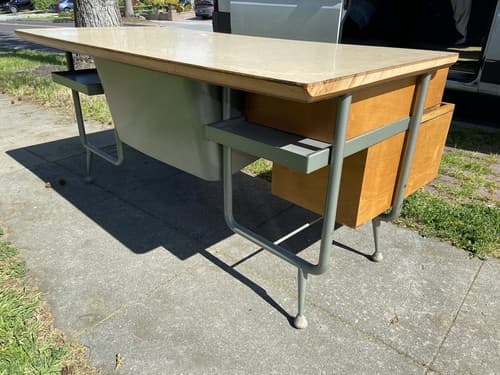 Raymond Loewy Brunswick Desk Rare Mid Century Modern Design MCM Vintage Antique - Thumbnail 10
