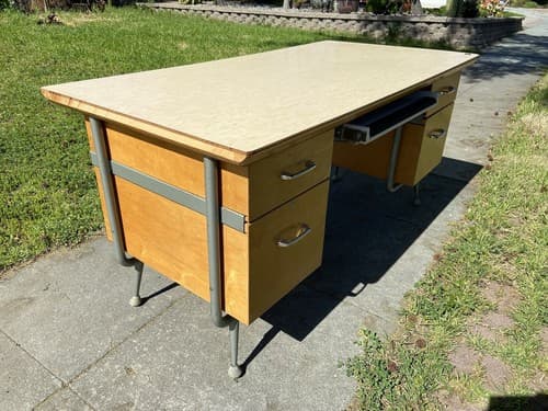 Raymond Loewy Brunswick Desk Rare Mid Century Modern Design MCM Vintage Antique - Thumbnail 19