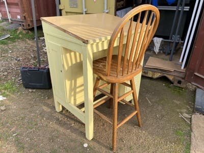 Antique Drafting Table , Watch Makers Desk &Chair Multipurpose Printers Cabinet - Thumbnail 17