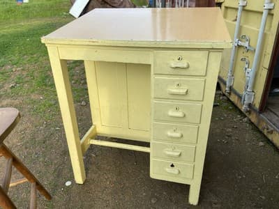 Antique Drafting Table , Watch Makers Desk &Chair Multipurpose Printers Cabinet - Thumbnail 19