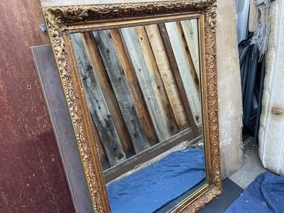 Large Vintage Gold Giltwood Mirror 34”/3”/48” - Thumbnail 3