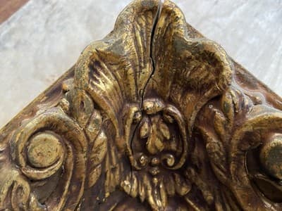 Large Vintage Gold Giltwood Mirror 34”/3”/48” - Thumbnail 10