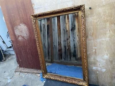 Large Vintage Gold Giltwood Mirror 34”/3”/48” - Thumbnail 6