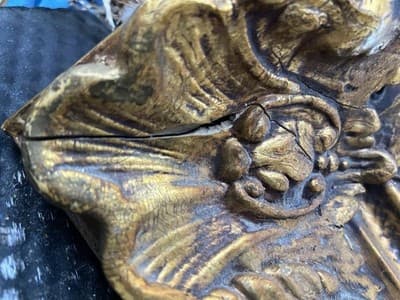 Large Vintage Gold Giltwood Mirror 34”/3”/48” - Thumbnail 12