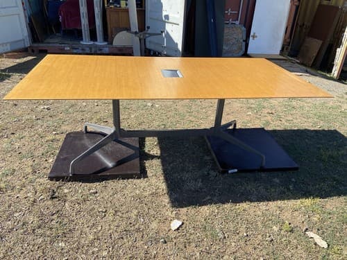 Vintage Mid Century Modern Herman Miller Eames Walnut Conference Dining Table - Thumbnail 4