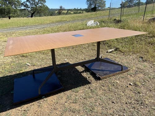 Vintage Mid Century Modern Herman Miller Eames Walnut Conference Dining Table - Thumbnail 8