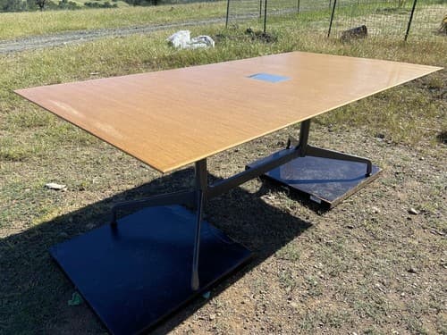 Vintage Mid Century Modern Herman Miller Eames Walnut Conference Dining Table - Thumbnail 2