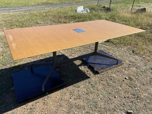 Vintage Mid Century Modern Herman Miller Eames Walnut Conference Dining Table - Thumbnail 13