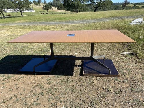 Vintage Mid Century Modern Herman Miller Eames Walnut Conference Dining Table - Thumbnail 16