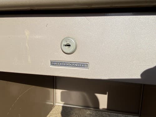 Vintage Steelcase Mid Century Modern L Shape Tanker Desk - Thumbnail 10