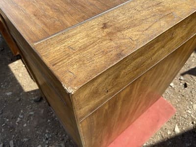 Vintage Mid Century Modern Drexel Campaign Desk Some Surface Damage - Thumbnail 7