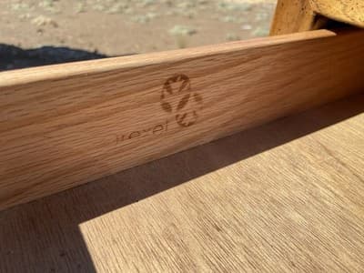 Vintage Mid Century Modern Drexel Campaign Desk Some Surface Damage - Thumbnail 13