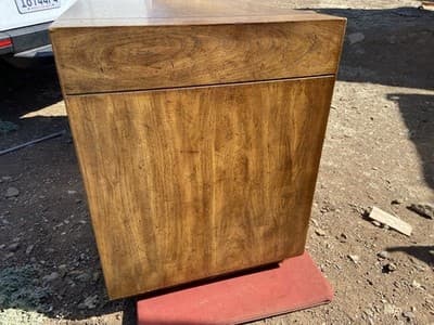 Vintage Mid Century Modern Drexel Campaign Desk Some Surface Damage - Thumbnail 8