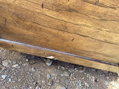 Vintage Mid Century Modern Drexel Campaign Desk Some Surface Damage - Thumbnail 14