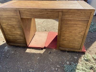 Vintage Mid Century Modern Drexel Campaign Desk Some Surface Damage - Thumbnail 15