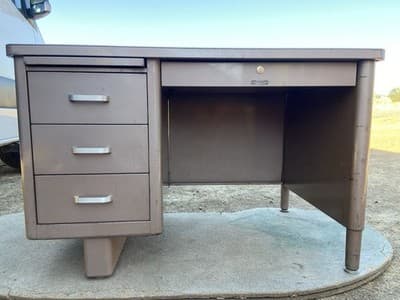 Vintage Mid Century Modern McDowell & Craig tanker desk - Image 1