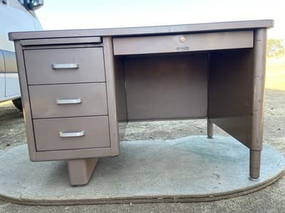 Vintage Mid Century Modern McDowell & Craig tanker desk - Thumbnail 15