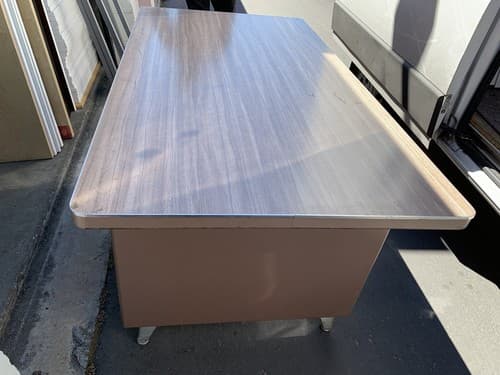 Shaw Walker Tanker Industrial Desk Mid Century Modern Work Bench Rare - Thumbnail 5