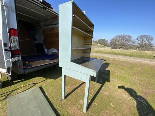 Antique Metal Post Office Mail Industrial Table - Thumbnail 11