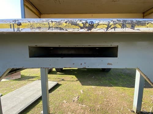 Antique Metal Post Office Mail Industrial Table - Thumbnail 14